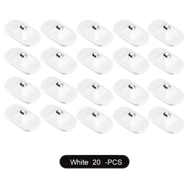 Selbstklebende Mini-Lenkrollen aus Edelstahl, universelle 360-Grad-Drehrolle für Möbel-Aufbewahrungsbox