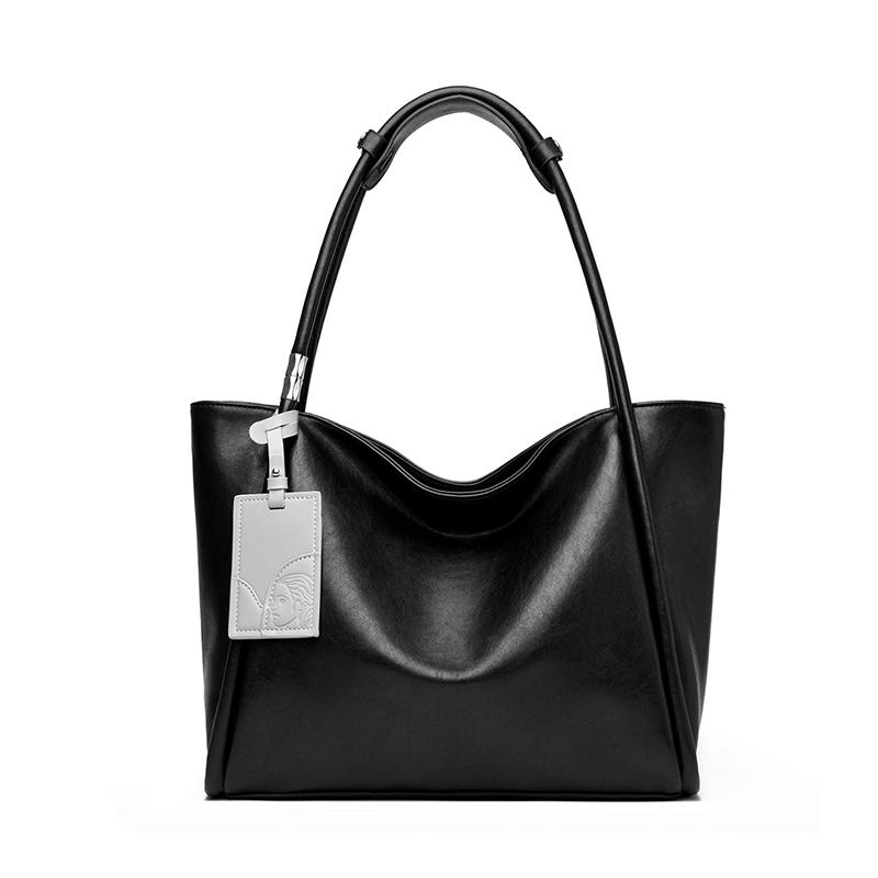 Luxe Zacht PU Leer Zakelijke Tote Bag Grote Capaciteit Pendelen Schoudertas voor Dames 38cm 15cm 31cm