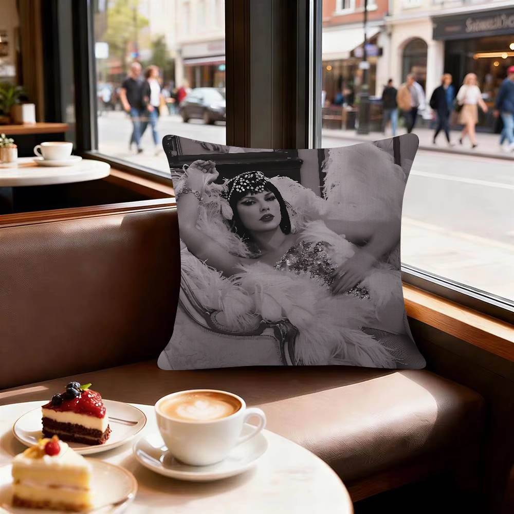 Singer Llady Ggagaes Pillow Case For Sofa Decor Car Office Room Printing Cushion Cover Decorations And Protector