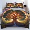 Tree Of Life 3D Printed Quilt Cover Set Modern Art Style Polyester Bedding Set Luxury Home Textiles Soft Duvet Cover Pillowcases