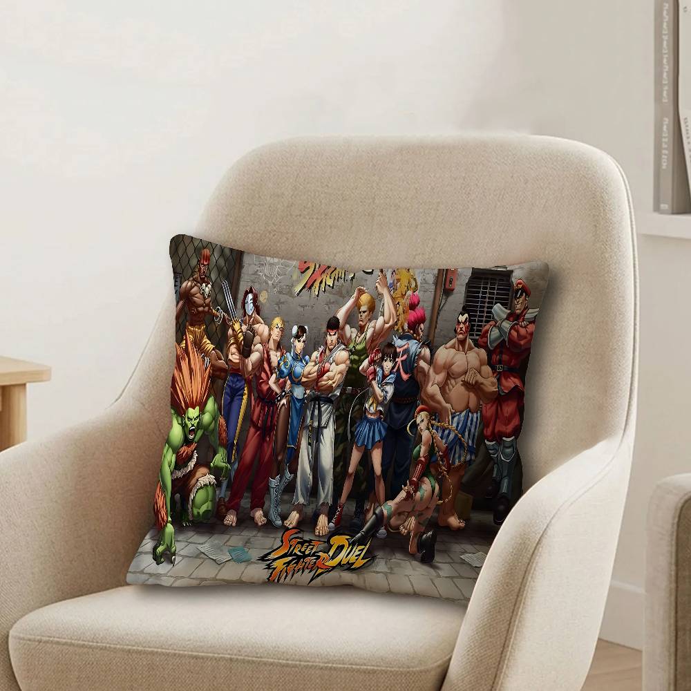 Game SStreet Fighter Pillow Cover Design Cushion Cover Decor Holiday Decorati