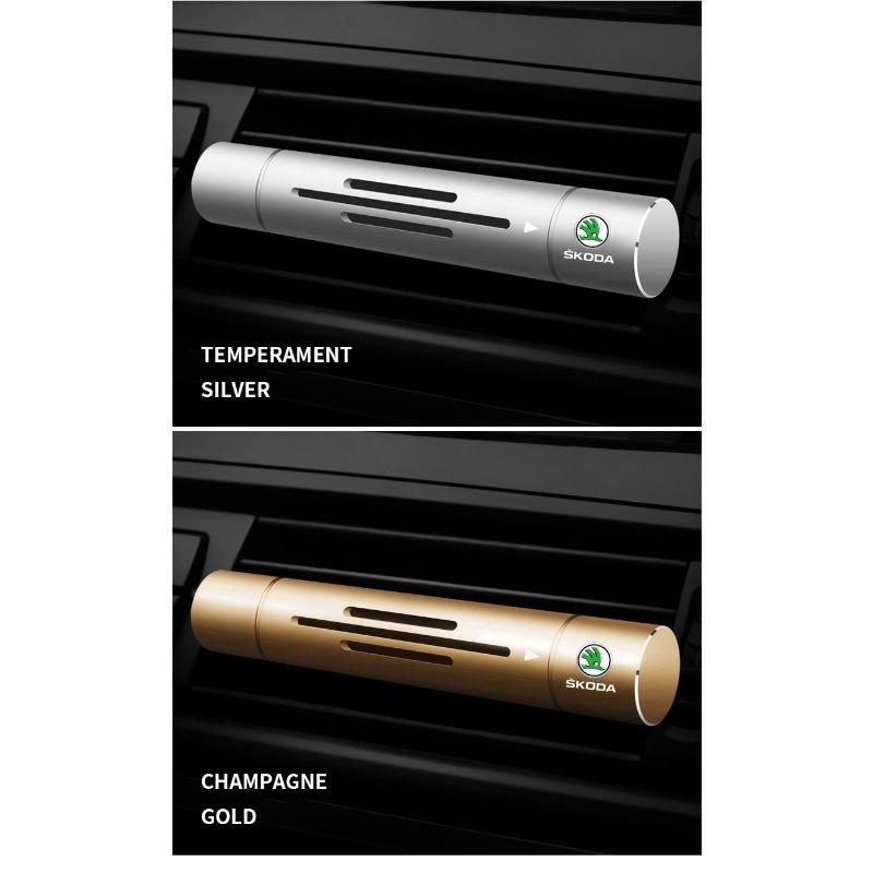 Auto Goods Car Air Freshener Outlet Air Vent Perfume Diffuser for Skoda S Fabia 1 2 A4 A5 Octavia A7 RS Superb Rapid Yeti Karoq Vision