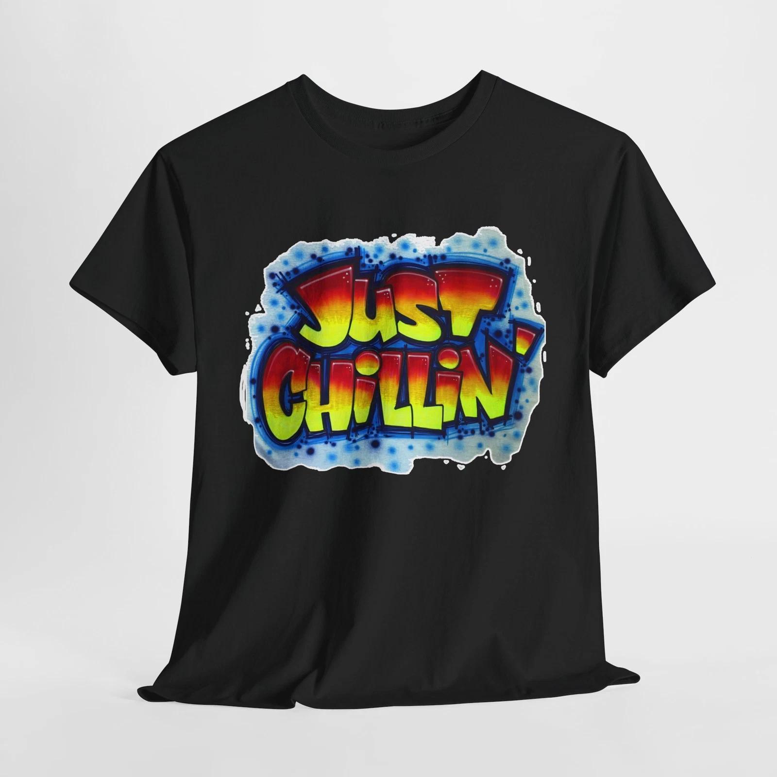 Chill Vibes Tee - Just Chillin  Unisex Heavy Cotton Tee, Casual Wear, Gift [...] 3XL