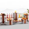 Stainless Steel Display Stand Cafeteria Display Tea Break Dessert Display Wedding Banquet and Cocktail Party Decorations Molds