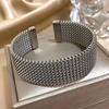 Vintage Vintage Cuff Bracelet Golden/Silver Plated Braided Mesh Bracelet  Gift Giving