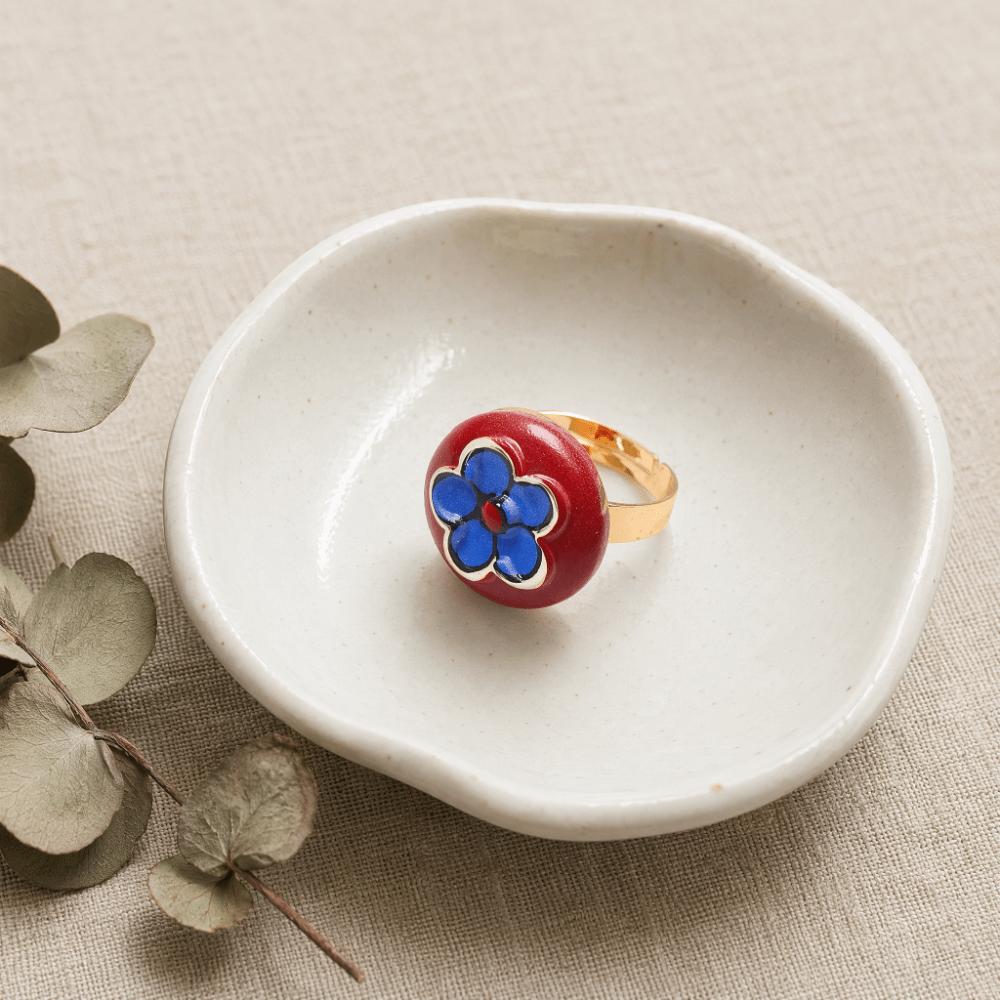 Exquisite Craftsmanship Drip Oil Rings Colorful Design Heart Shaped Rings Banquet Occasion