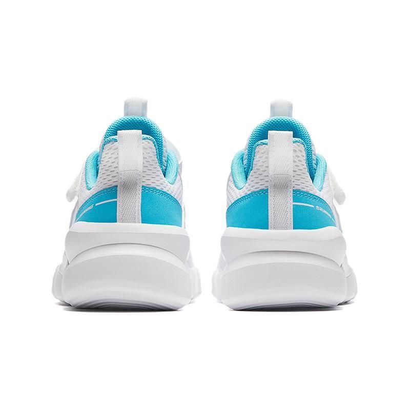Anta Kids Velcro Low Top Running Shoes Kids Sneaker White Blue A312425518-2