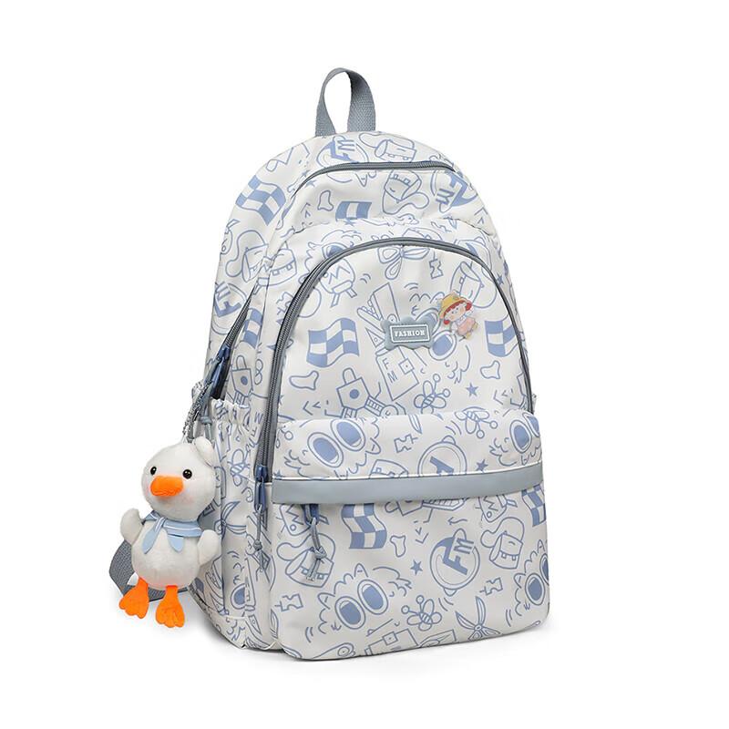 Viney Backpack for Girls, Cute College High School Middle School Elementary Student Large Capacity