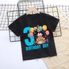 Dragon Ball Birthday Number Printed Tshirt Boys Girls Cartoon Anime Tees Short Sleeve Summer Casual Clothing Loose Tops Gifts