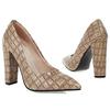 Fashion High Heels Shoes Women Large Size Sexy Animal Print Block Heels Pumps Women Party Office Shoes Dress Pumps Female
