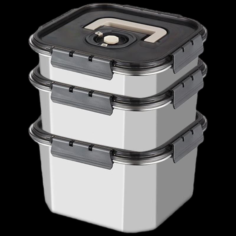 304 Stainless Steel Portable Food Storage Container with Handle