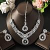 Vintage Luxury Style Necklace, Earrings, Bracelet, Three Piece Set Suitable for Brides' Weddings, Red Carpets, Birthday Parties