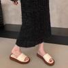 Super Soft Black Thick-bottomed Cool Slippers for Women's Summer Wear 2025 New Models with Skirts, Versatile and Not Tired of Feet