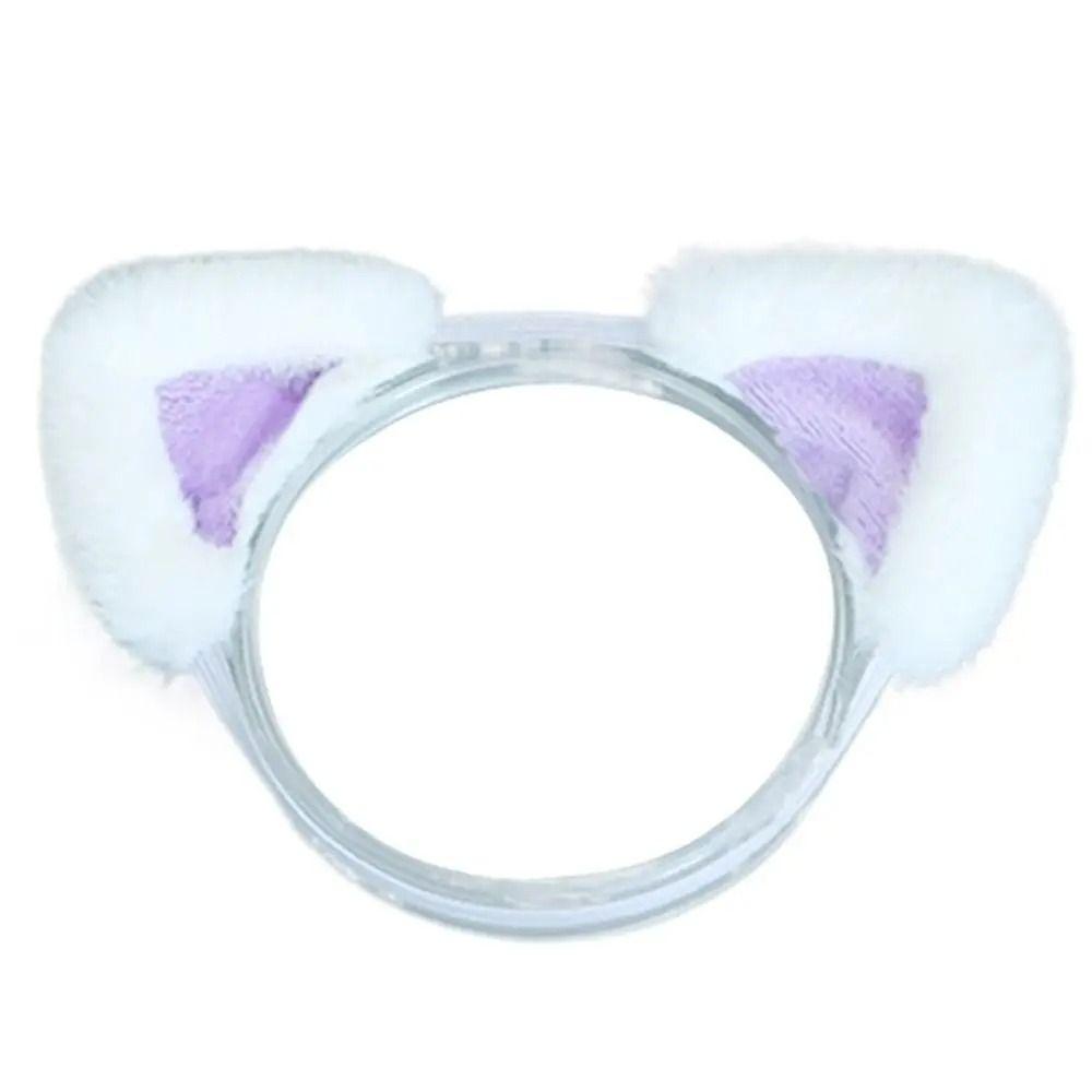 

Декор для волос куклы кошачьи уши хвост повязка на голову хлопковая кукла ухо животного 20 см хлопковые куклы white&purple-ear