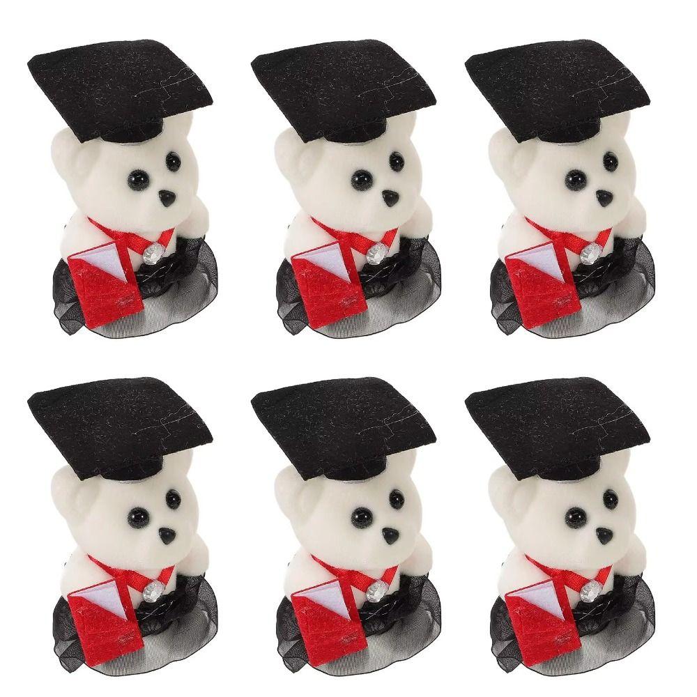 10 pcs/set Celebrate Party Graduation Bear Doll Bouquet Bachelor Bear Plush Toy  Kids