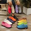 Herbst neue lässige einzelne Schuhe Damen Rindersehne weiche Sohle handgenäht mittelalte und ältere Mutter Schuhe Damenschuhe Lagerware