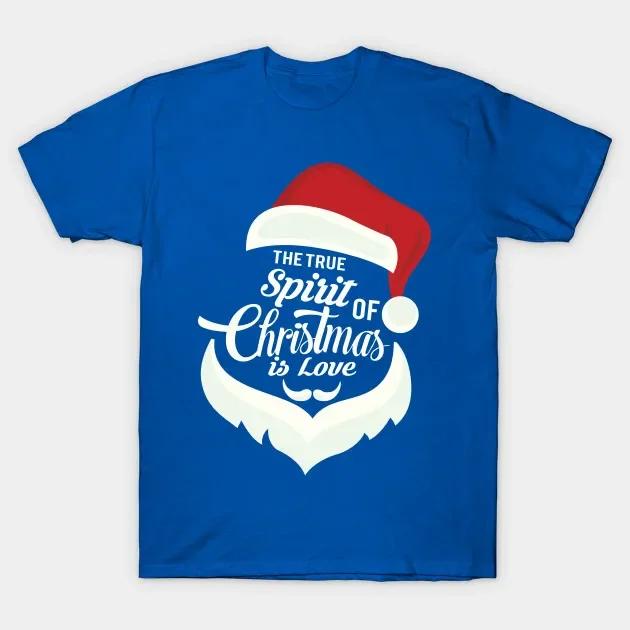 The True Spirit of Christmas Is Love Funny Xmas Gift TShirt 100 Cotton ONeck Short Sleeve Casual Mens Tshirt Size S3XL