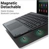 IPad 10 Schutzhülle mit Stifthalter & Bluetooth-Touch-Tastatur, Maus für Pro 11 / Air 11/6, Bunte Hintergrundbeleuchtung