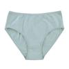 High Waist Plus Size Women's Cotton Underwear - Solid Color for Middle-Aged and Elderly Moms