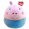 Jouet En Peluche Ty Squish-a-Boos George Pig - TY - 35,6 Cm - Coloré - Licence Peppa Pig