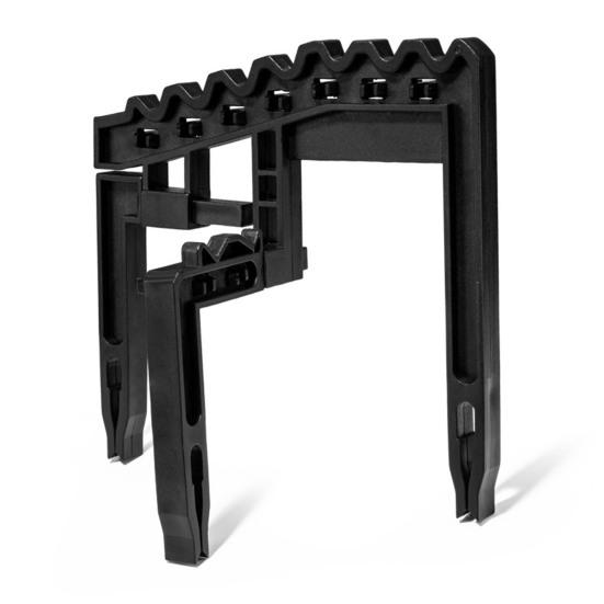 Klip na držák golfových holí s 9 sloty Nastavitelná šířka Univerzální Snadná instalace Stohovač golfových tašek Organizér Stohovač golfových holí Stojan na displej