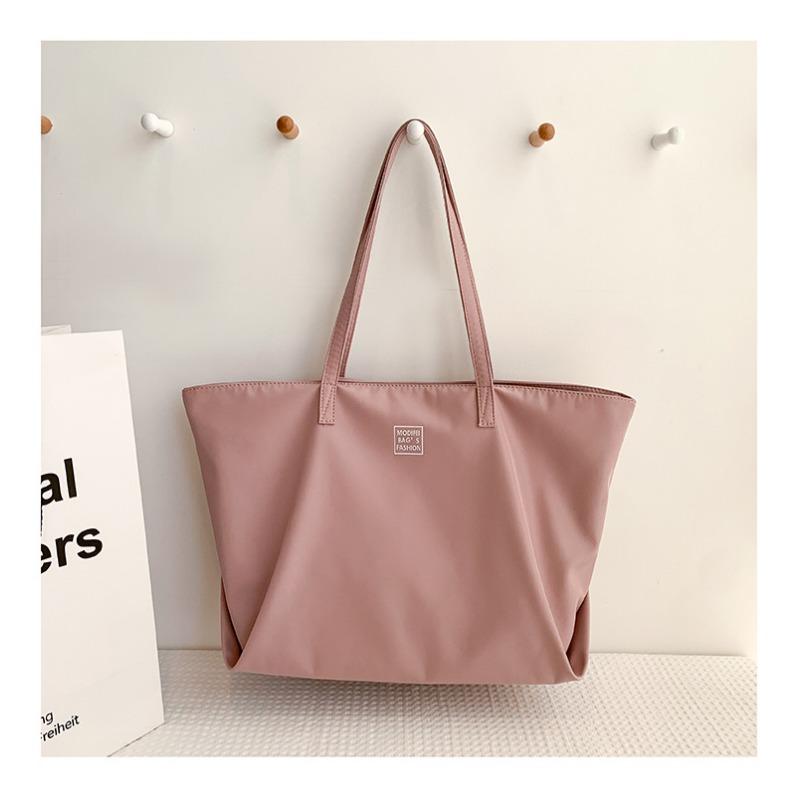 Pendlertasche fürs Klassenzimmer, Canvas-Tasche, wasserdicht, Nylontasche, große Tasche, lässig, Damen, großes Fassungsvermögen, Umhängetasche