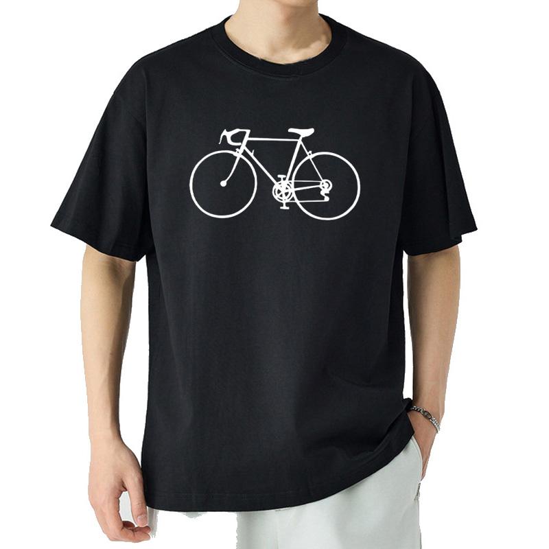 Bicycle Shirt Unisexs Tshirt Cycle Bike Lover Gift Husband Dad Clothing Cool Design Street Shirt Short Sleeve Top Tee Unisex Clothing