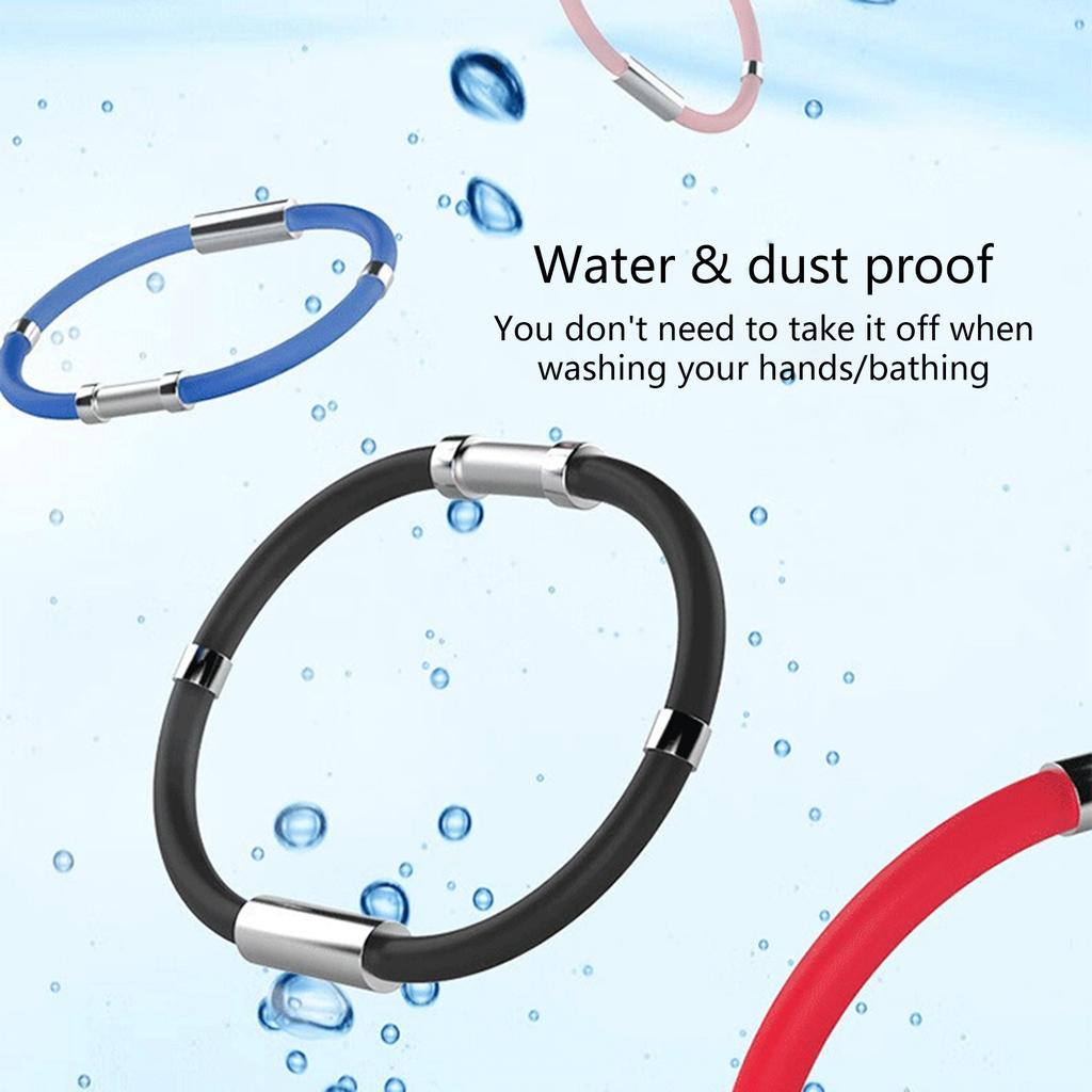 Justerbara Energiband i Silikon Antistatiska Eliminering Vattentätt Armband för Fabriks- och Laboratoriebruk