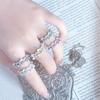 Exquisite Fairy Sweet Enamel Oil Butterfly Series Open Ring Stacked With Female French Light Luxury High-End Ring