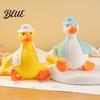 Hand Kneading Toy Slow-Rising Duck Squeeze Soft TPR Stress Reliever with And Relax Interchangeable Outfits Portable Fidget Decompression Gadget
