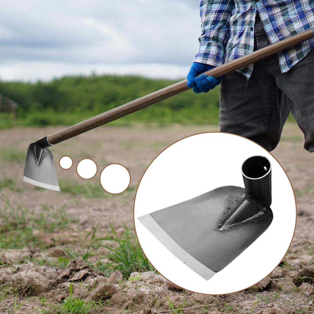 Manganese Steel Small Hoe for Digging Soil Garden Hoe Household Outdoor Farming Tools for Planting Vegetables and Flowers