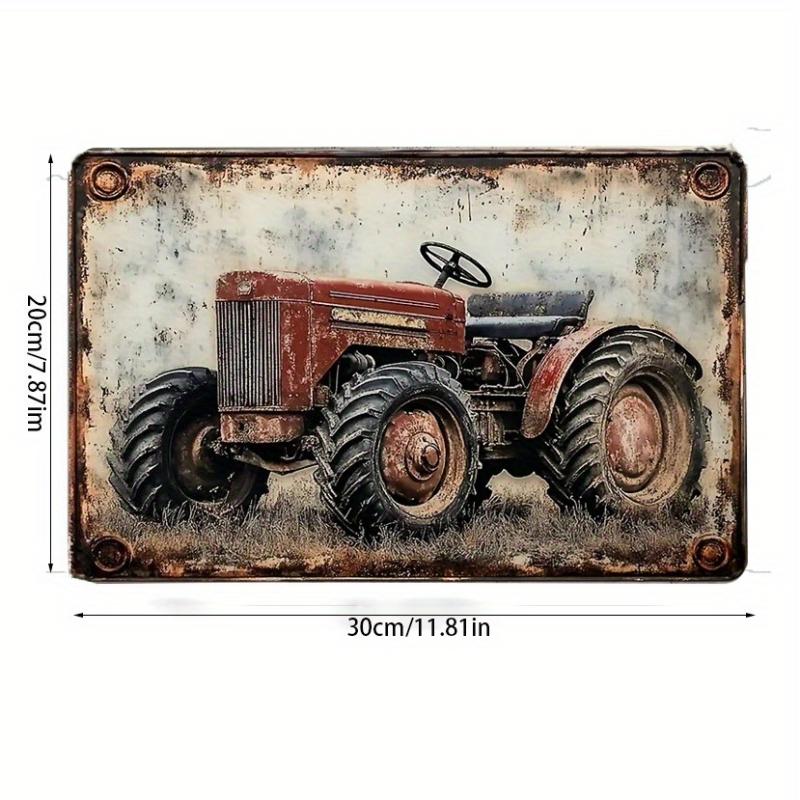 

2d Flat 30*20cm, Rustic Wooden Sign, Vintage Tractor Wall Art, Square Decorative Plaque, Decorative Wall Poster, for Home, Garden, Bedroom, Bar Decor. 30*20cm