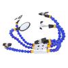 Helping Hands Soldering Station Kit 4 Flat Head and Cylindrical Clips Magnifier Glass 1 4in Welding Station Set for