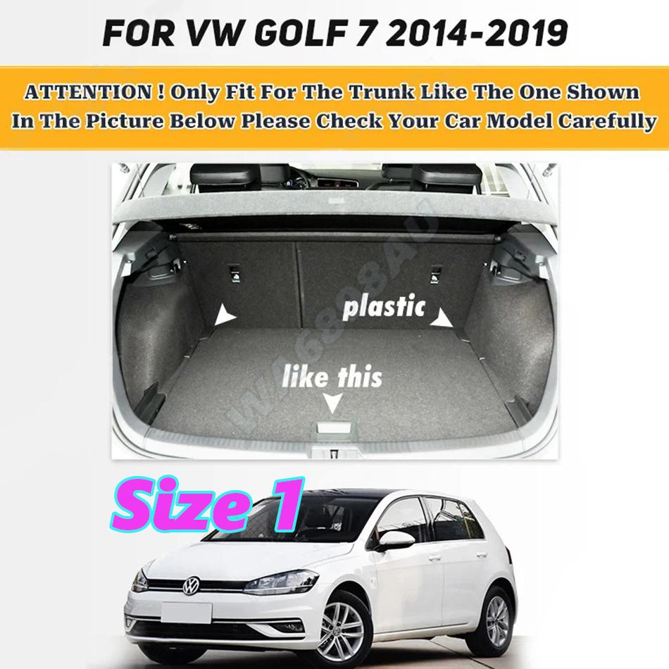 Custom High Quality Car Trunk Mat For VOLKSWAGEN VW Golf 7 2014 2015 2016 2017 2018 2019 2020 Anti Dirty Durable Leather Carpet