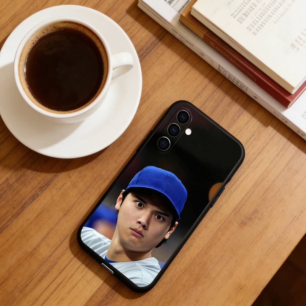 S-Shohei Ohtani Phone Case For Samsung Galaxy A73,A72,A71,A70,A53,A52,A51,Others Soft Black Cover