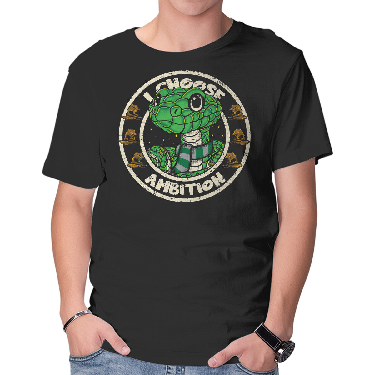 Unisex Crew Neck T-Shirt I Choose Ambition Graphic Short Sleeve Casual Tee XXXL