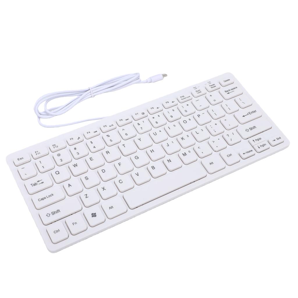 Type C Wired Keyboard Quiet Lightweight Silent Chocolate Key Small Wired Keyboard for Computer PC Laptop