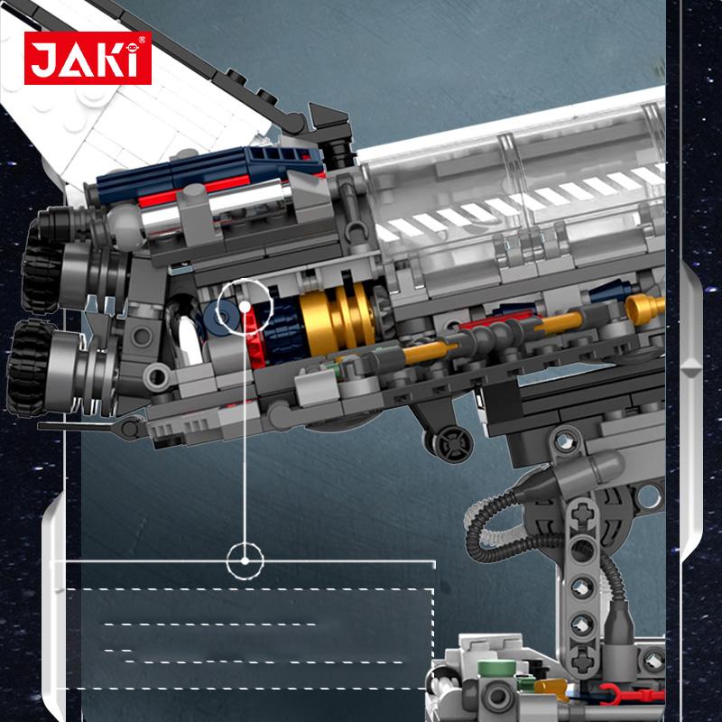 Jaki Space Exploration Series Super Rocket Space Shuttle Exploration Aircraft Model Assembly Children'S Building Blocks Toy Gift