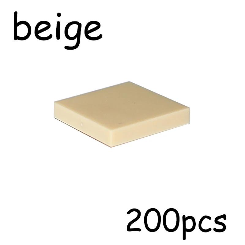 200 Stück MOC Bausteine 3068 Größe 2x2 Steine Flache Kachel Glatt 2*2 Bausteine DIY Pädagogisches Kreatives Spielzeug für Kinder