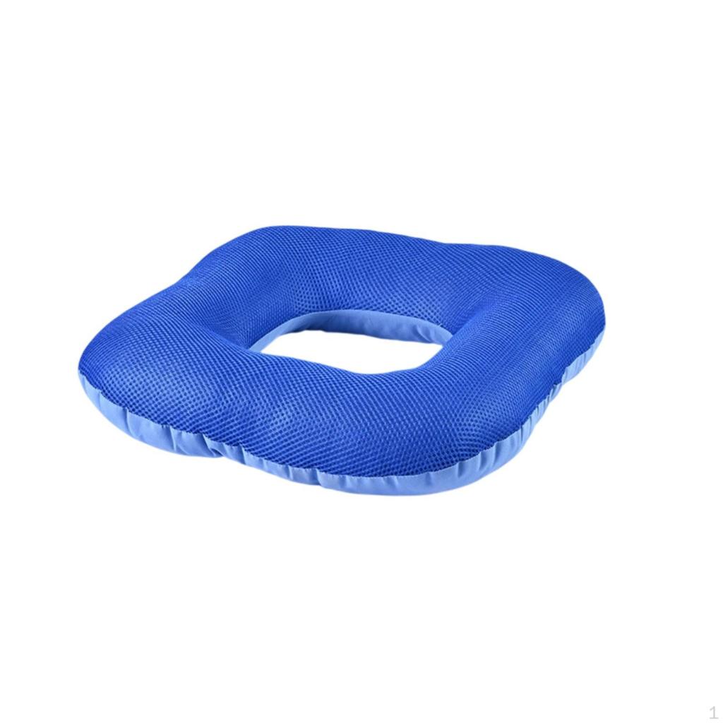 Hollow Seat Cushion PressureRelief with Mesh Cover Breathable for Office, Home