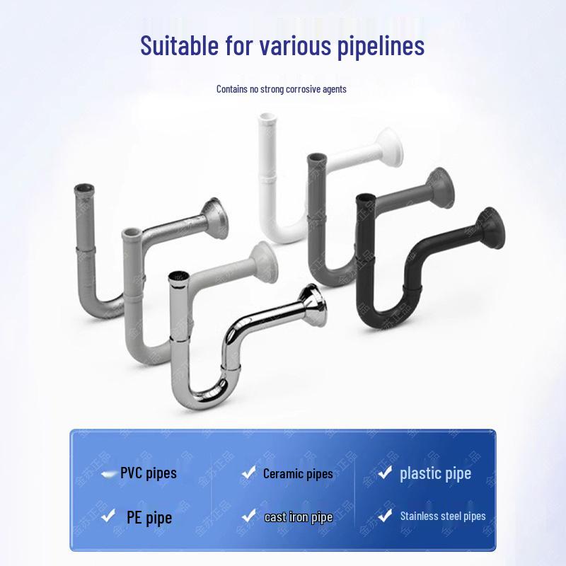 Powerful Pipe Unblocking Liquid: Dissolves Clogs in Kitchen & Toilet Drains