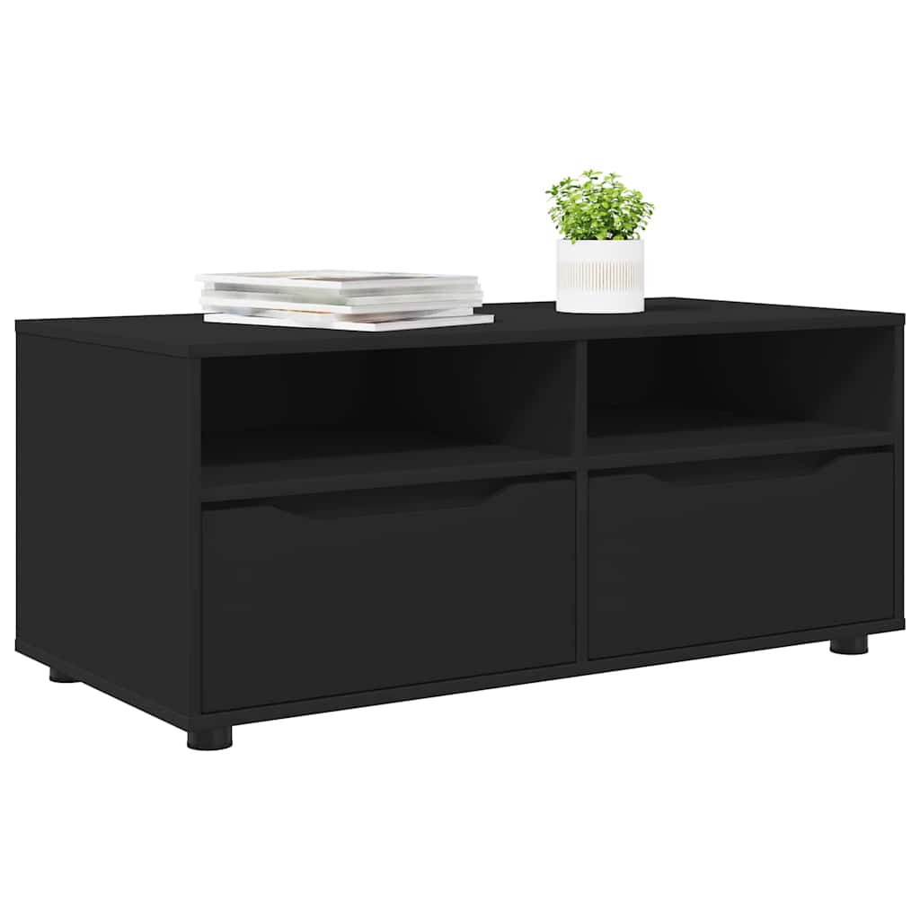 TV Stand Black 100 x 48 x 43 cm Particleboard