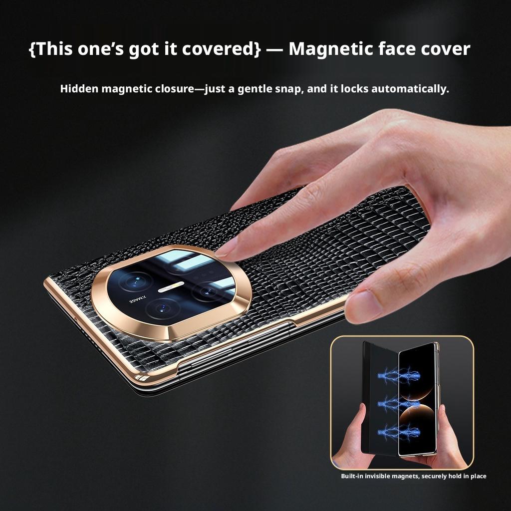Premium Luxury Crocodile Pattern Genuine Leather Case For Huawei Mate X7 X6 X5 Magnetic Flip Smart Window Full Protection Cover