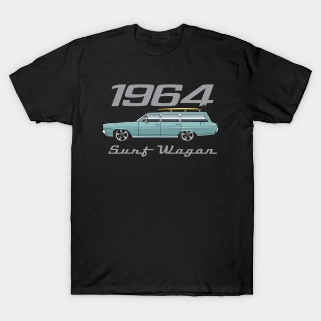 

Men Black Print T-shirt Surf Wagon-Azure Aqua No-Cut Transfer Paper Print Cotton Tshirt S чёрный