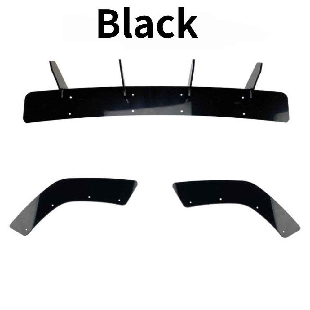For Hyundai i30N MK3 Hatchback 2017-2019 Rear Bumper Lip Spoiler Diffuser Fin Trim Kit Rear Splitter Winglet Styling