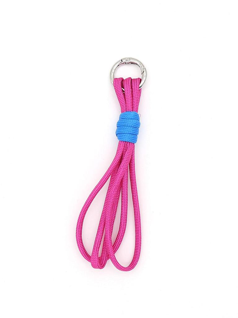 Handmade Multi-color Woven Polyester Keychain Bag Pendant Ornament