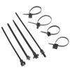 20Pcs Nylon Plastic Push Mount Cable Zip Ties Self Locking Wire Harness Fastener Clips For Car Automotive Wiring Management