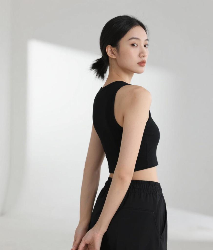 Summer Vintage White Crop Tops Women Biker Black Punk Sexy Tank Top Korean Streetwear Cropped Sleeveless Top Feminino