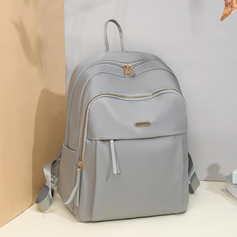 Mochila de Nylon Repelente à Água de Grande Capacidade Mochila Multifuncional Feminina