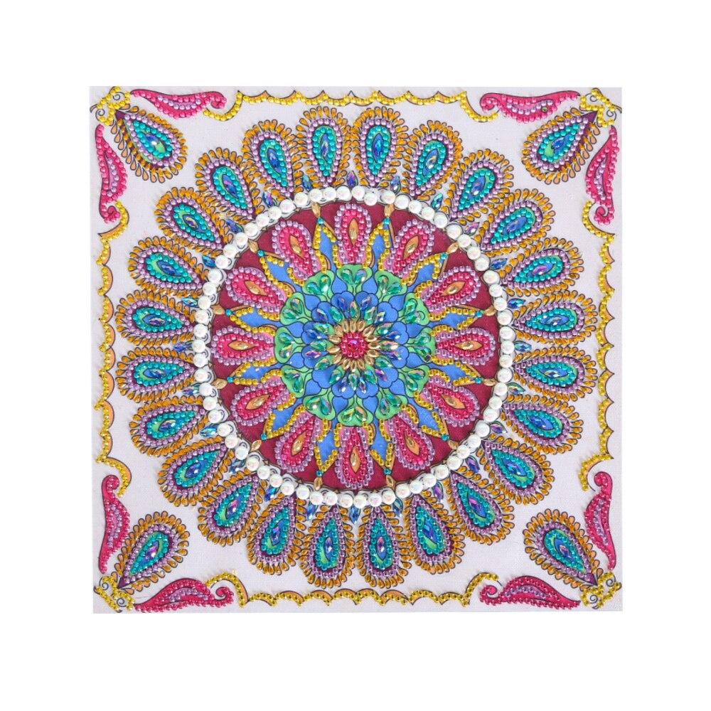 Diamond Painting Colorful Mandala Flower DIY 5D Diamond Embroidery Cross Stitch Crystal Mosaic Design Indoor Wall Decoration Pai